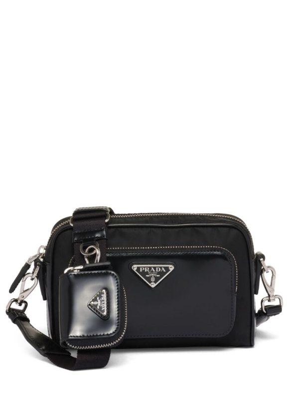 Prada Bandolera triangle-logo messenger bag