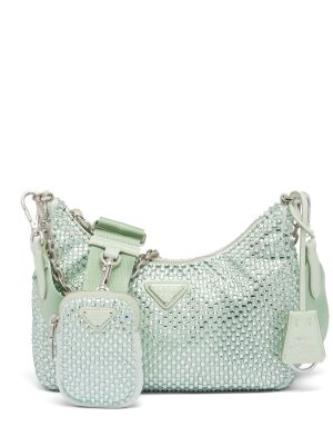 Prada Re-Edition 2005 crystal-embellished shoulder bag