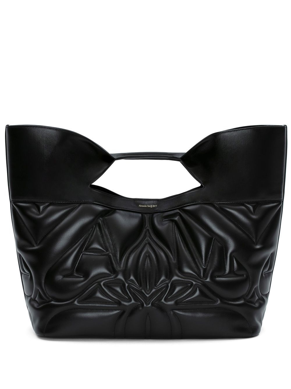 Alexander McQueen Seal logo-embroidered tote bag