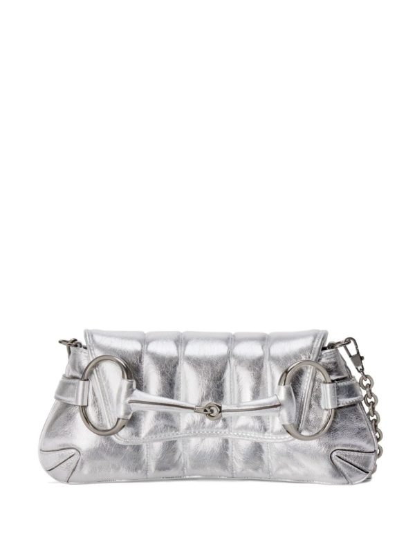Gucci small Horsebit Chain leather shoulder bag
