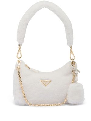 Prada Re-Edition shearling mini bag