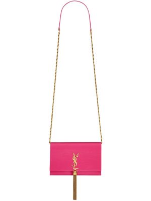 Saint Laurent Kate logo-plaque tassel bag