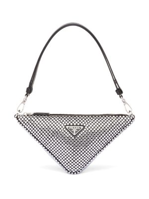 Prada Prada Triangle crystal-embellished bag