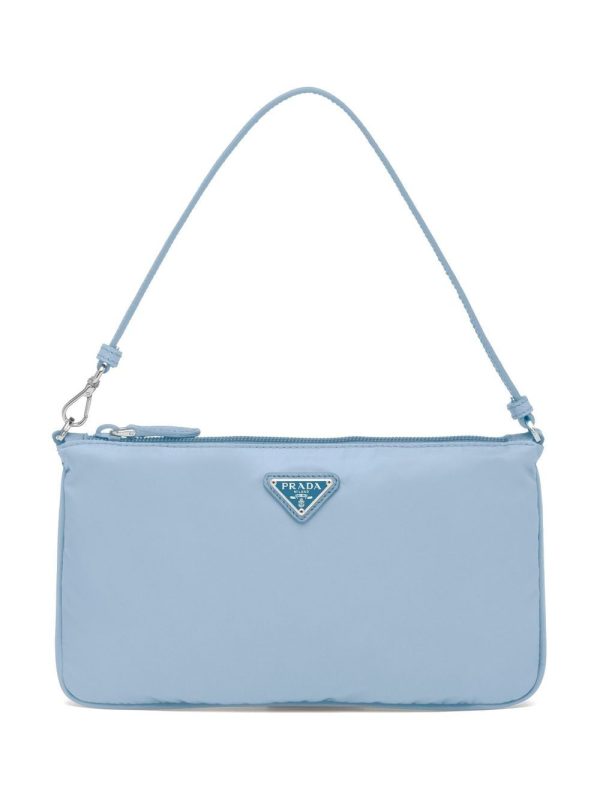Prada Re-Nylon logo-plaque shoulder bag