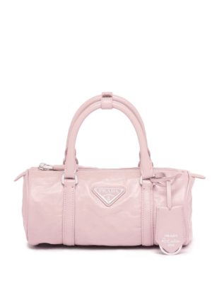 Prada logo-plaque tote bag