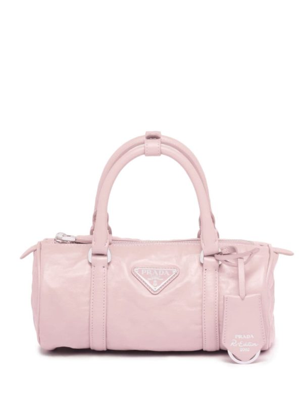 Prada logo-plaque tote bag