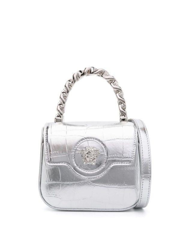 Versace La Medusa metallic mini bag