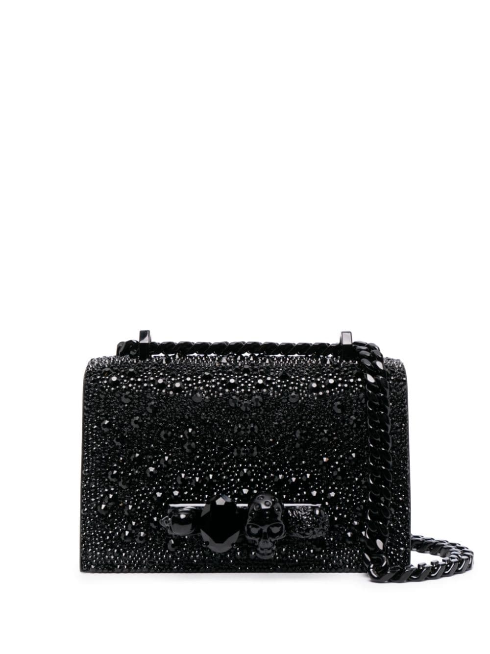 Alexander McQueen mini The Biker Jewelled crossbody bag