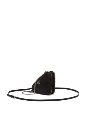 Prada leather mini pouch bag