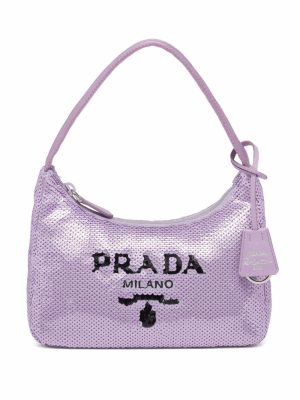 Prada Re-Edition 2000 sequinned mini bag
