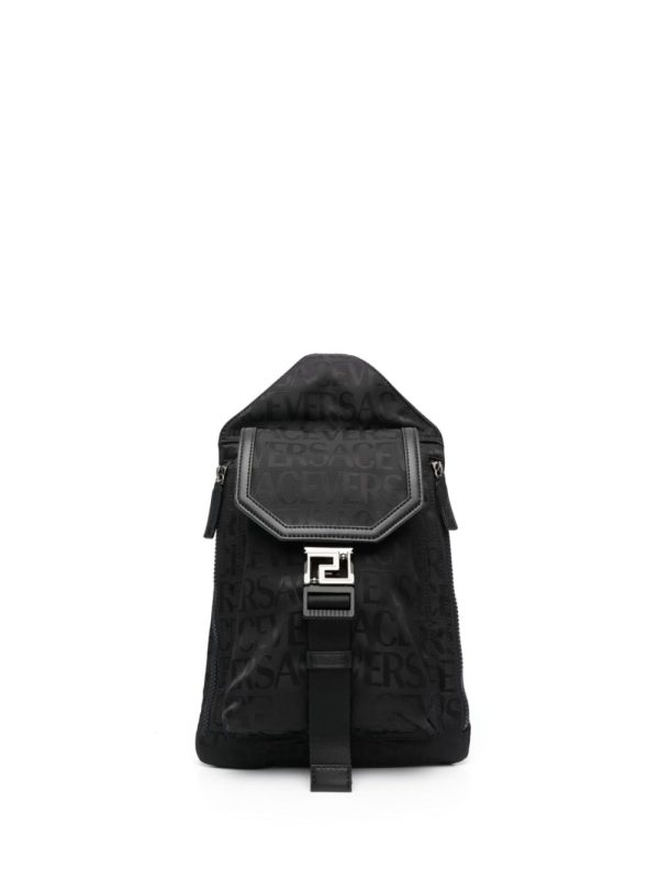 Versace logo-jacquard backpack