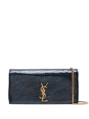 Saint Laurent Kate crocodile-embossed shoulder bag