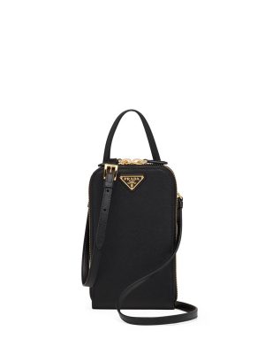 Prada logo-plaque mini bag