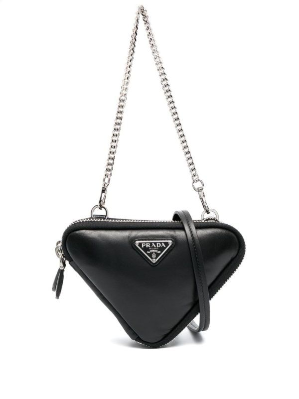Prada nappa triangle mini bag