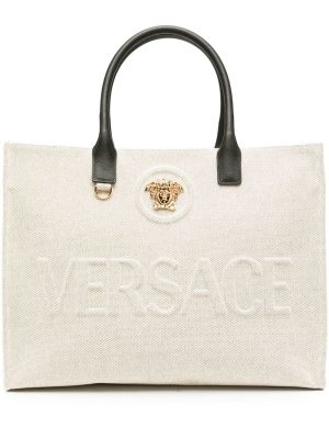 Versace La Medusa canvas tote bag