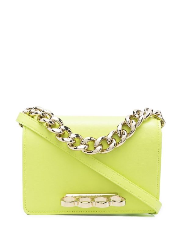Alexander McQueen Four Ring Chain mini shoulder bag