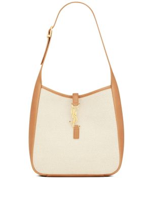 Saint Laurent Le 5 à 7 monogram-plaque shoulder bag
