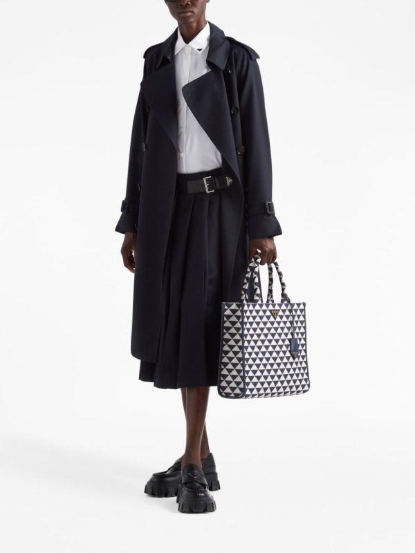 Prada large Symbole embroidered tote bag - Image 2