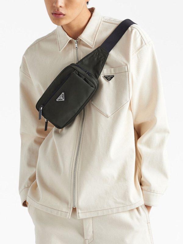 Prada Re-Nylon and Saffiano leather belt bag - Image 2