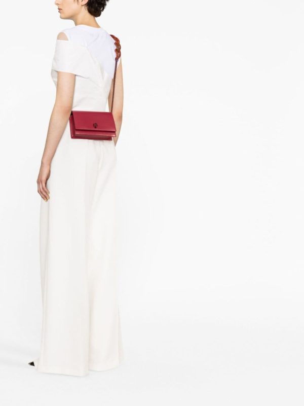 Alexander McQueen skull-charm leather crossbody bag - Image 2