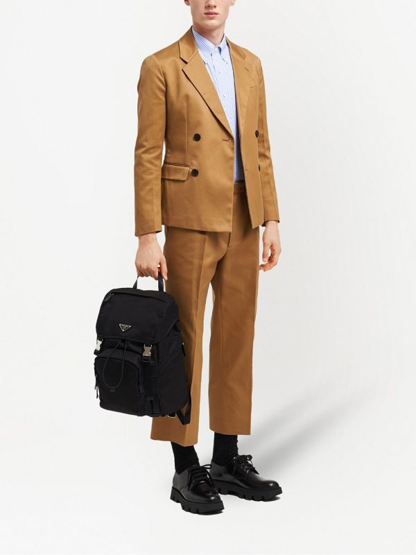 Prada logo-plaque multi-pocket backpack - Image 2
