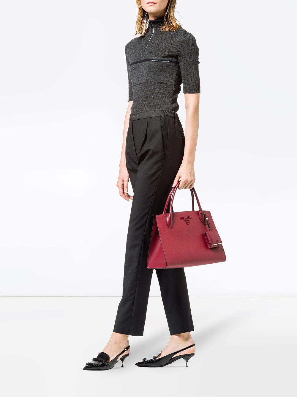 Prada Monochrome tote bag - Image 2