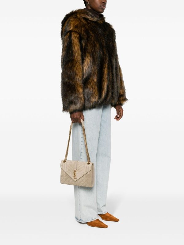 Saint Laurent medium Envelope suede shoulder bag - Image 2