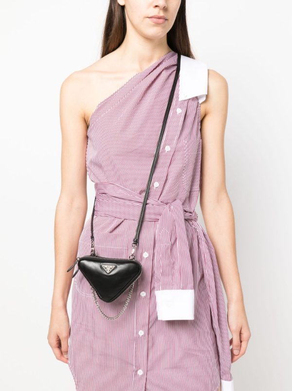 Prada nappa triangle mini bag - Image 2