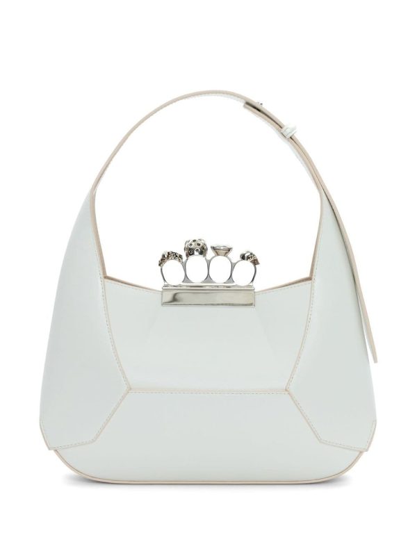 Alexander McQueen Jewelled Hobo leather tote bag - Image 5