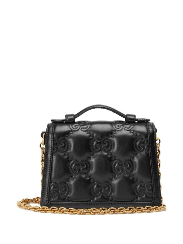 Gucci GG-debossed leather shoulder bag - Image 2