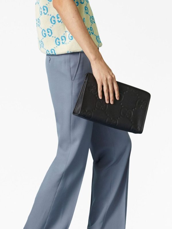 Gucci Jumbo GG leather pouch - Image 2
