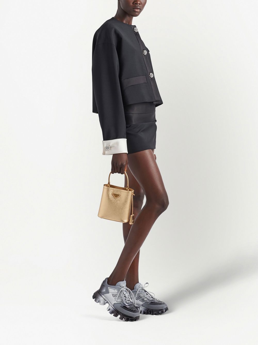 Prada mini Panier Saffiano leather tote bag - Image 2
