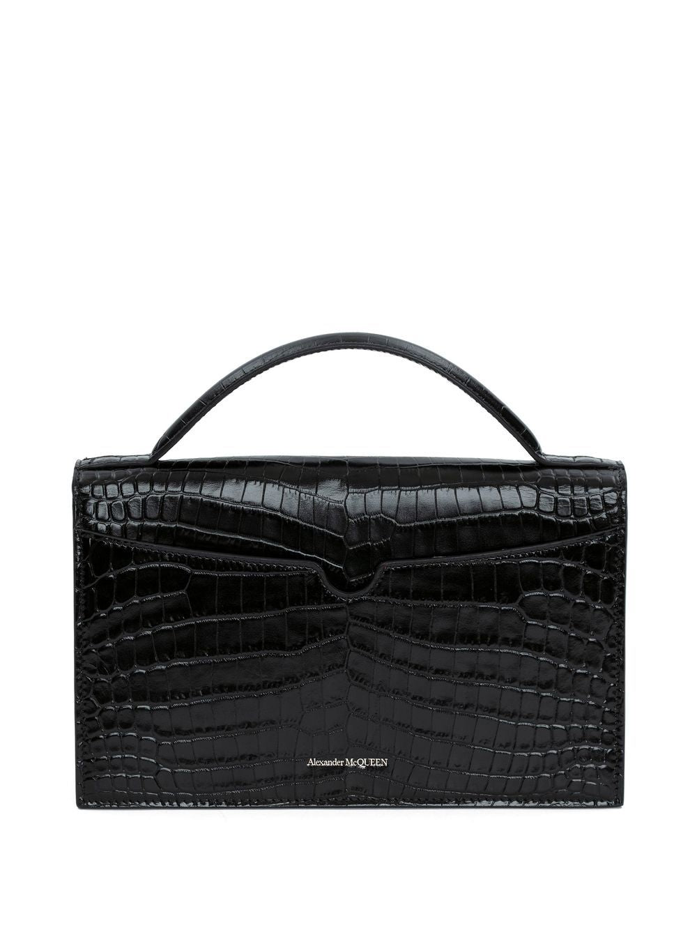 Alexander McQueen Skull crocodile-embossed shoulder bag - Image 2