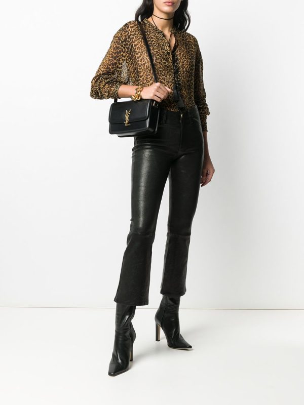 Saint Laurent monogram leather shoulder bag - Image 2