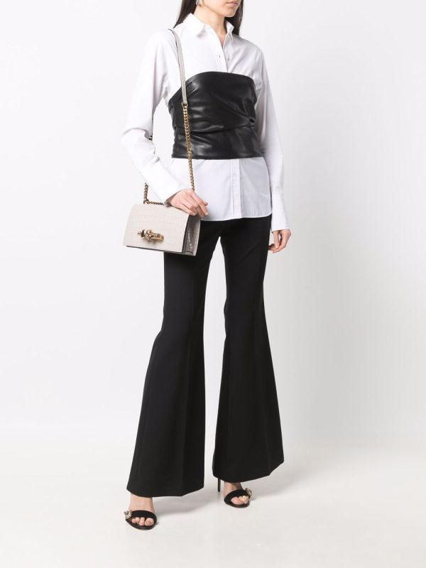 Alexander McQueen Jewelled crocodile-effect crossbody bag - Image 5