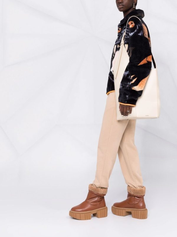 The Attico 12PM geometric leather tote bag - Image 2