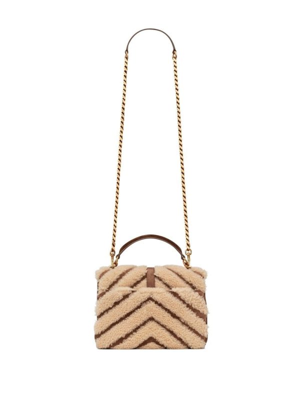 Saint Laurent medium College shearling shoulder bag - Image 2