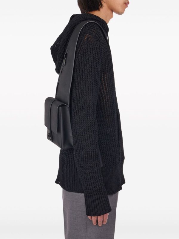 Ferragamo asymmetric faux-leather messenger bag - Image 2