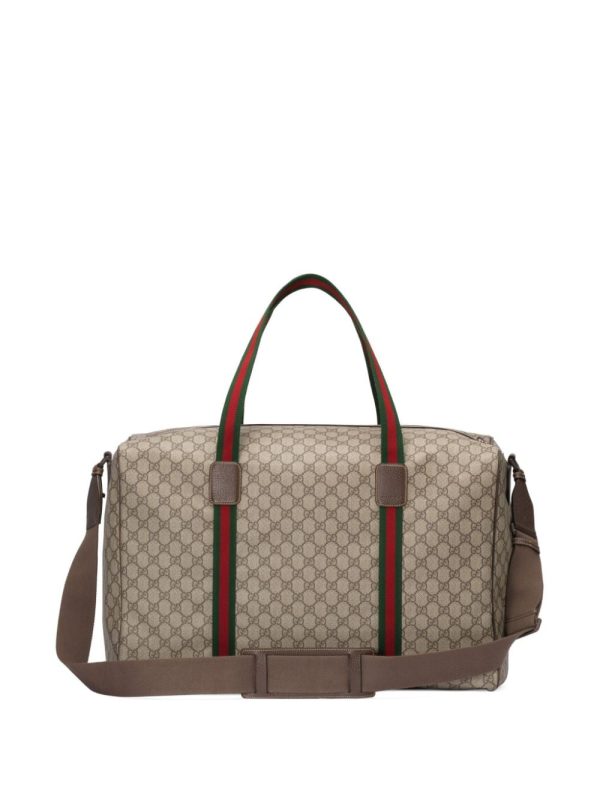 Gucci large GG Supreme leather holdall - Image 2