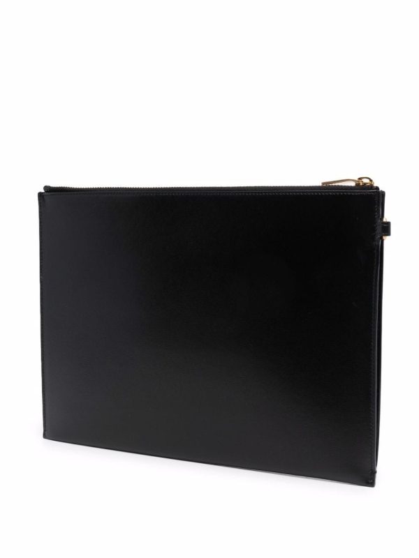 Saint Laurent monogram leather clutch - Image 2