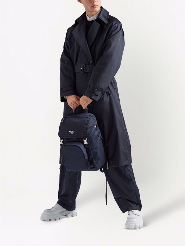 Prada Re-Nylon triangle logo backpack - Image 2