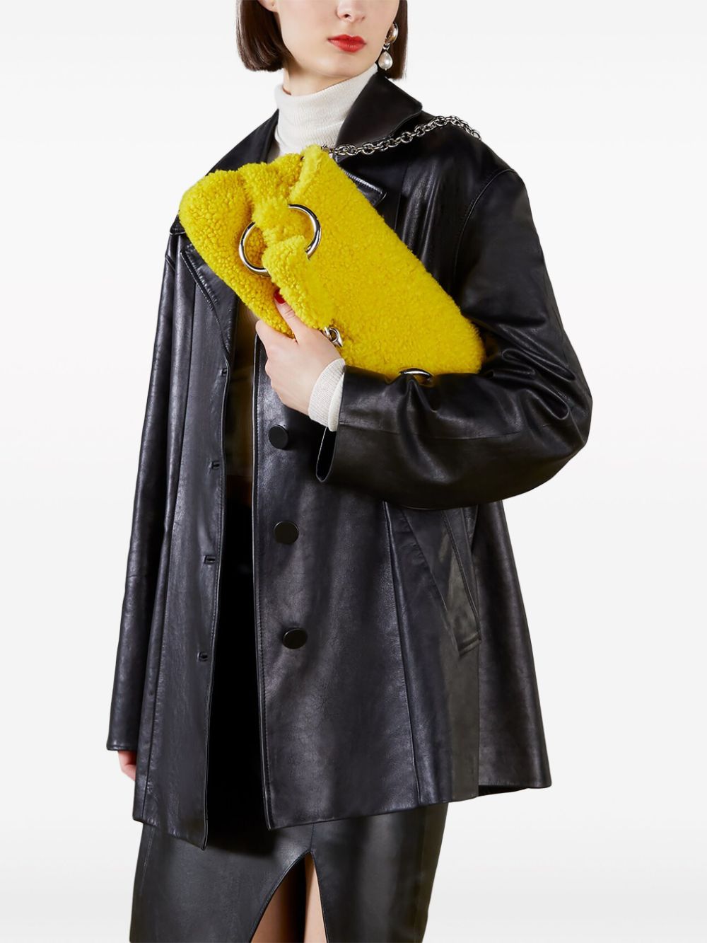 Gucci medium Horsebit shearling shoulder bag - Image 2