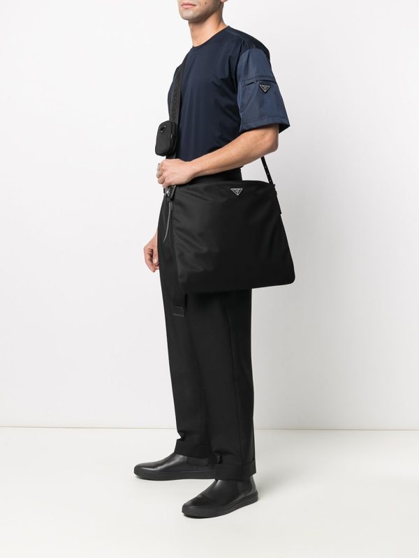 Prada logo-plaque shoulder bag - Image 2