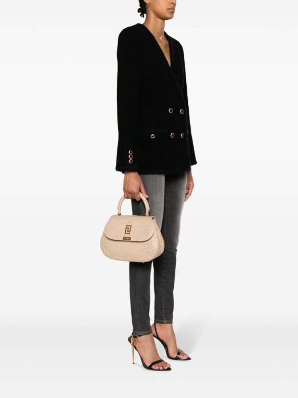 Versace Greca Goddess crocodile-effect tote bag - Image 2