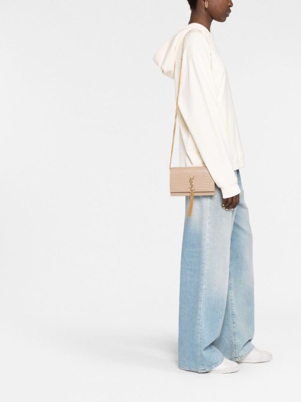 Saint Laurent small Kate leather clutch bag - Image 2