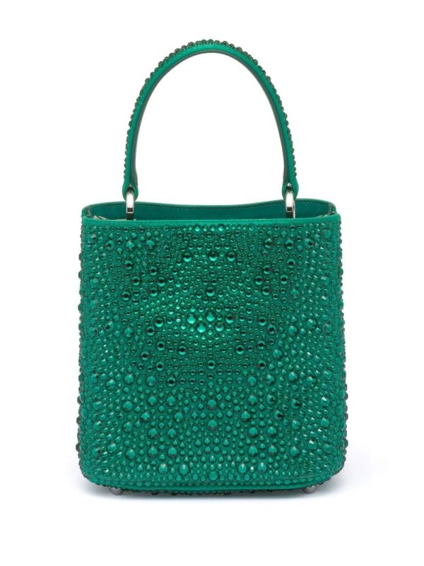 Prada Panier crystal-embellished tote bag - Image 2