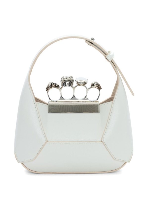 Alexander McQueen Jewelled Hobo leather mini bag - Image 5