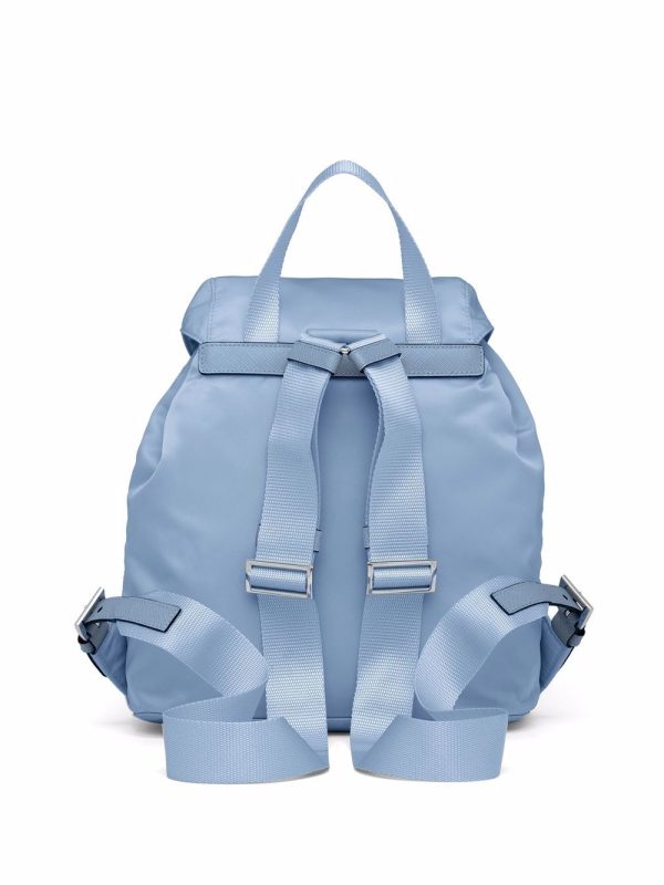 Prada small logo-plaque backpack - Image 2