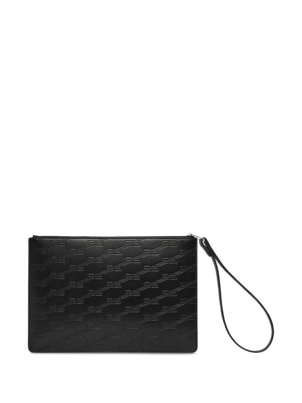 Balenciaga monogram-embossed clutch bag - Image 2