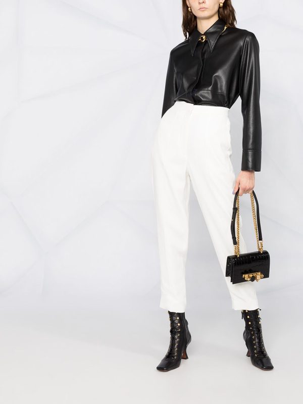 Alexander McQueen Jewelled crocodile-effect satchel - Image 6